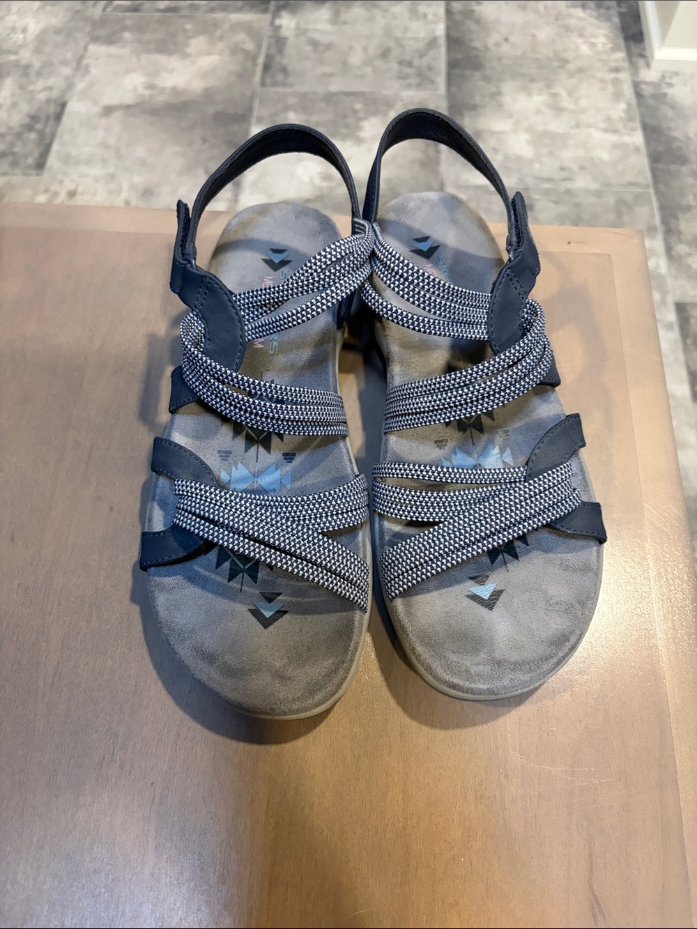 Women’s Sketchers Navy Sandals
